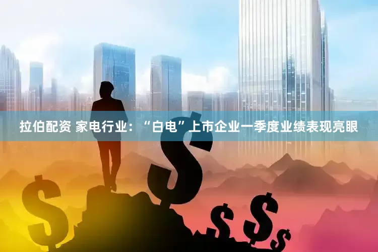 拉伯配资 家电行业：“白电”上市企业一季度业绩表现亮眼